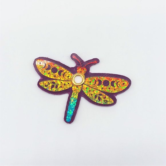 Roller Skate Dragonfly shoelace lock     dragonfly leather lace charm - Picture 7 of 8